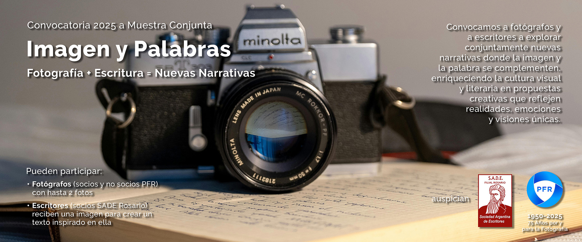 Convocatoria a Muestra Conjunta IMAGEN y PALABRAS